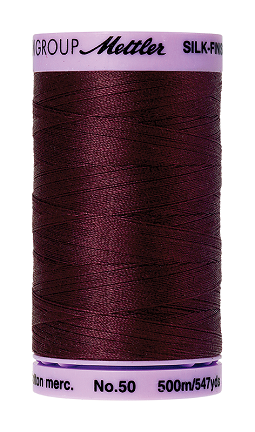 Mettler Thread - Silk-Finish 100% Cotton - 547 yds; 50 Wt. Beet Red