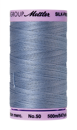 Mettler Thread - Silk-Finish 100% Cotton - 547 yds; 50 Wt. Summer Sky