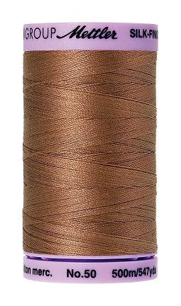 Mettler Thread - Silk-Finish 100% Cotton - 547 yds; 50 Wt. Walnut