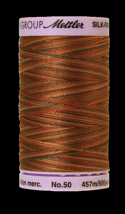 Mettler Thread - Silk Finish Cotton - 500 yd. - 50 Wt; Chocolate