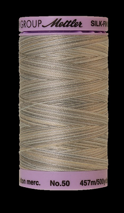 Mettler Thread - Silk Finish Cotton - 500 yd. - 50 Wt; Dove Gray