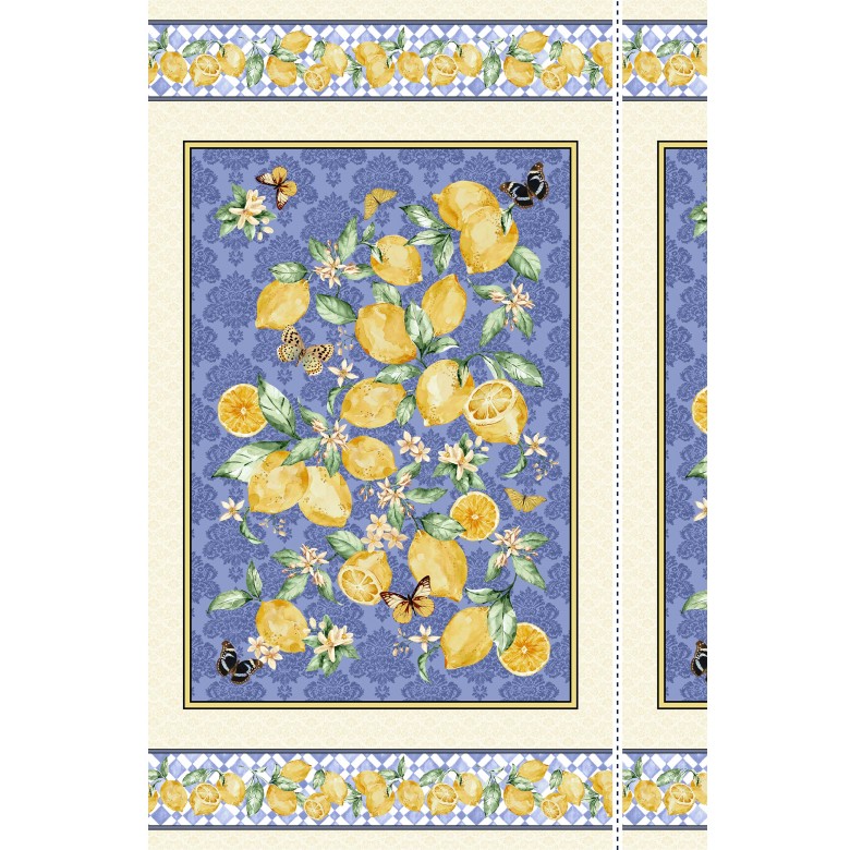 Michael Miller - Limoncello - 24' Lemon Branch Panel, Ivory