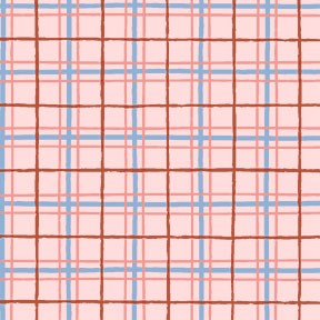 Michael Miller - Petite Garden - Simple Plaid, Peach