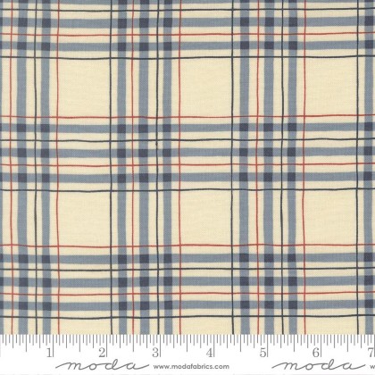 Moda - America 250 Years - Patriotic Plaid, Parchment Blue