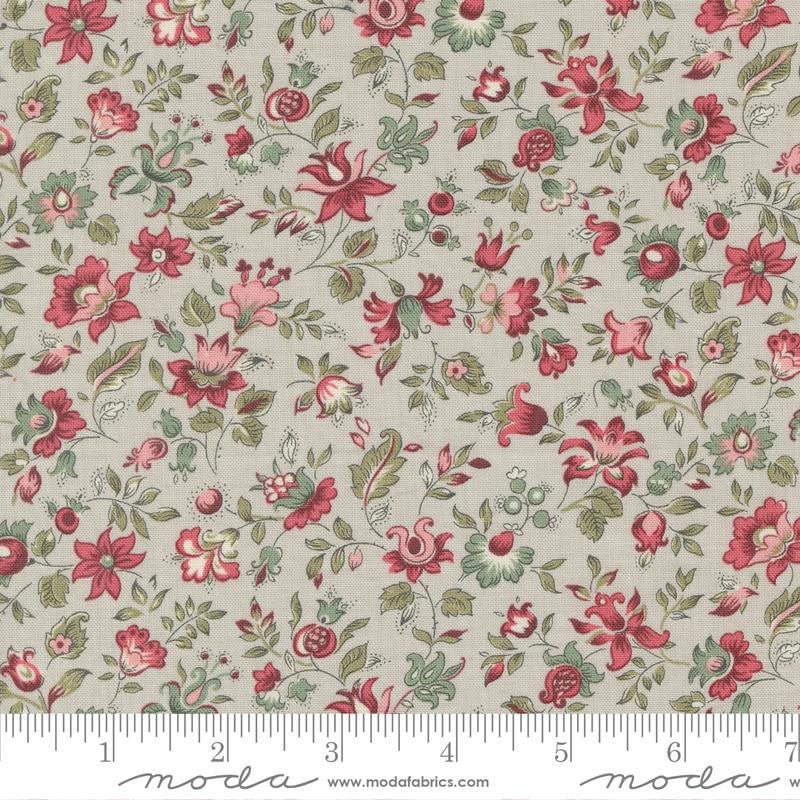 Moda - Antoinette - Picardie Small Floral, Smoke