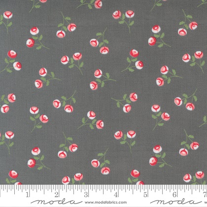 Moda - Beautiful Day - Rosebuds Small Floral, Slate