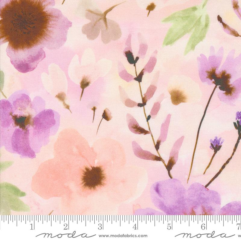 Moda - Blooming Lovely - Posy Watercolor Floral, Petal