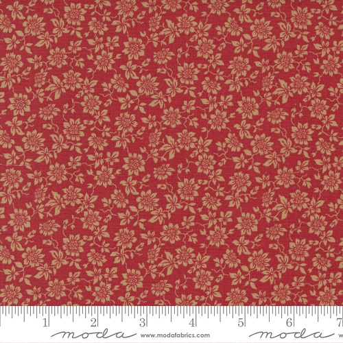 Moda - Bonheur De Jour - Toussaint Floral Rouge, Red