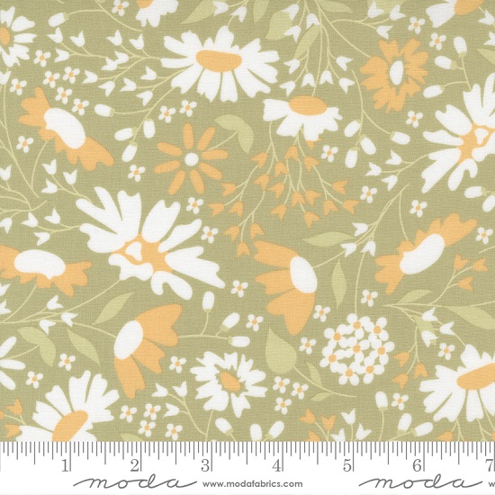 Moda - Buttercup & Slate - Buttercup Floral, Clover