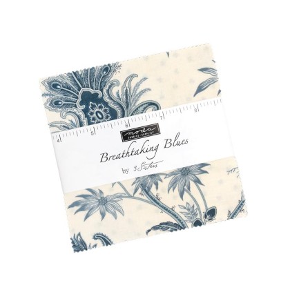 Moda - Charm Pack - Breathtaking Blues - 42 - 5 Squares