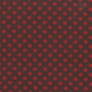 Moda - Collections Love - Polka Dots, Brown/Red