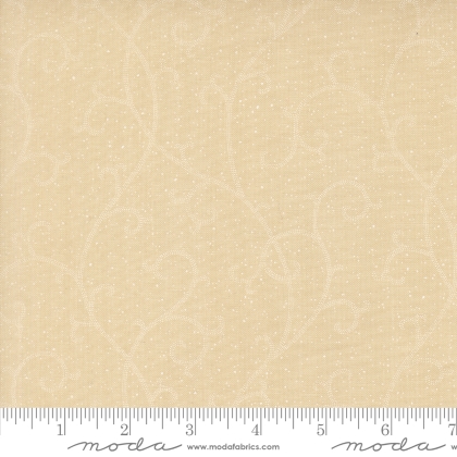 Moda - Collections Magnolia - Midnight Scroll, Ivory White