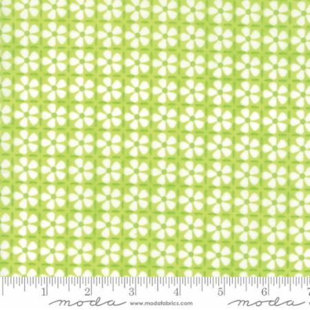 Moda - Confetti - Flower Grid, Green