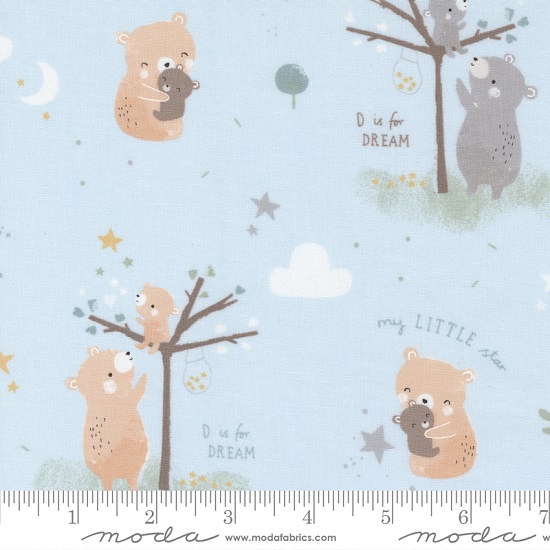 Moda - D Is For Dream - Baby Bears, Blue