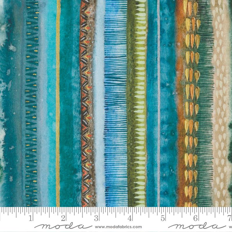 Moda - Desert Oasis - Native Stripes, Spruce