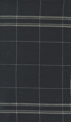 Moda - Easy Living Toweling - 18' Hemmed Edge Checks, Black/Flax