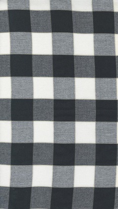 Moda - Easy Living Toweling - 18' Hemmed Edge Checks, Black/White