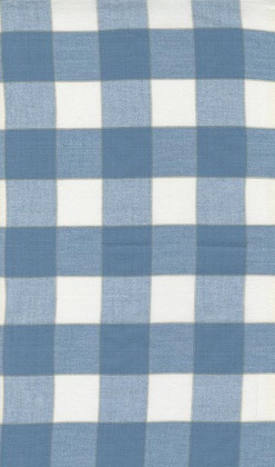 Moda - Easy Living Toweling - 18' Hemmed Edge Checks, White/Sky