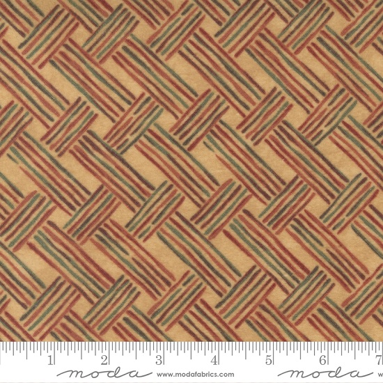 Moda - Fall Melody Flannel - Basket Weave, Golden