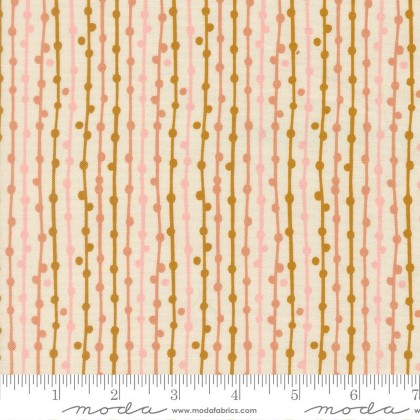 Moda - Feather and Forest Bloom - String of Pearls, Cloud