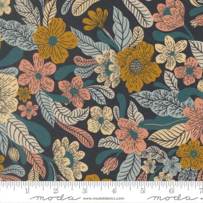 Moda - Feather and Forest Bloom - Wildflower Whispers, Midnight