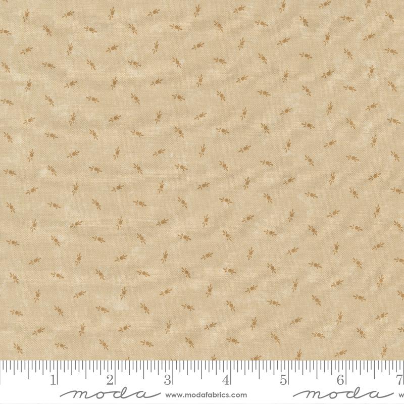 Moda - Fluttering Leaves - Dots, Beechwood Tonal