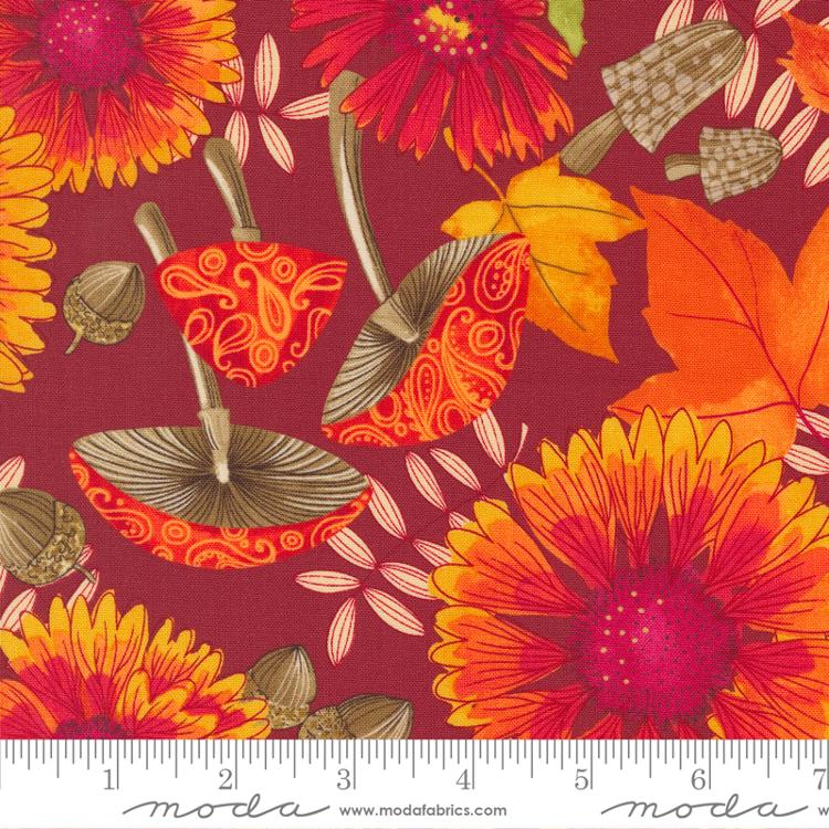 Moda - Forest Frolic - Indian Blanket Floral, Cinnamon