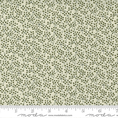 Moda - Garden Gatherings Shirtings - Ground Cover, Light Green/Sprout