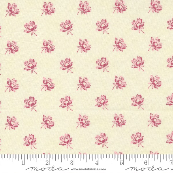 Moda - Garden Gatherings Shirtings - Rose Floral, Primrose/Natural