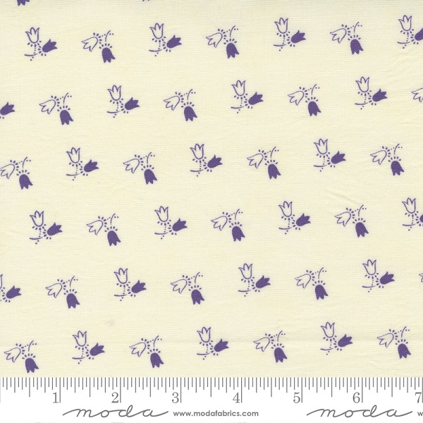 Moda - Garden Gatherings Shirtings - Tulips Lavender/Natural