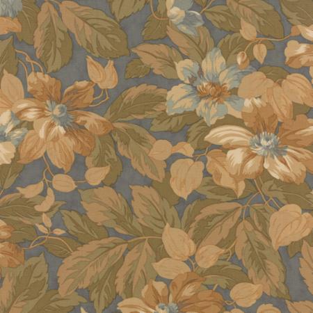 Moda - Garden House - Floral, Teal