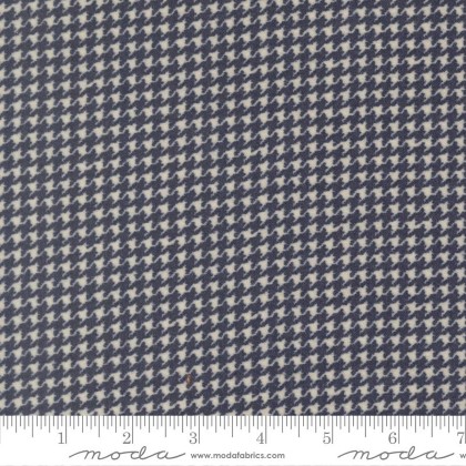 Moda - Gathering Basics Flannel - Houndstooth, Lake