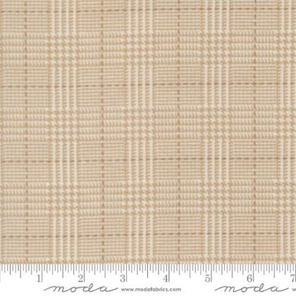 Moda - Gathering Basics Flannel - Plaid, Cream