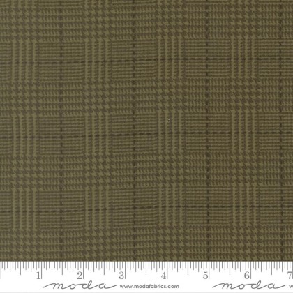 Moda - Gathering Basics Flannel - Plaid, Evergreen
