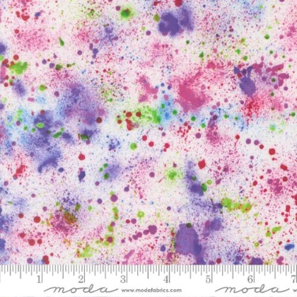 Moda - Gradients Gallery - Embraced Echoes Paint Splatter, Purple Haze