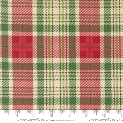 Moda - Holiday Cheer - Christmas Plaid, Natural