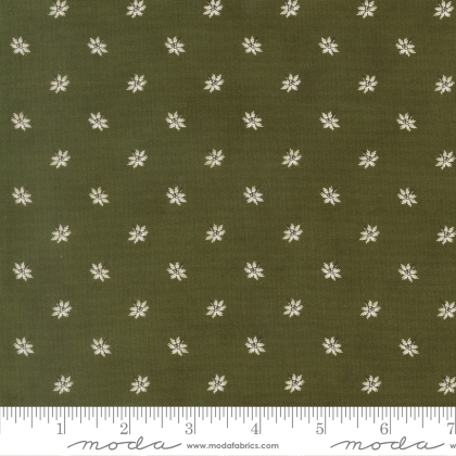 Moda - Joyful Gatherings II - Poinsettia Small Floral, Evergreen