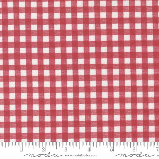 Moda - Leather & Lace and Amazing Grace - Gingham, Red