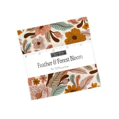 Moda - Mini Charms - Feather and Forest Bloom - 40 - 2 1/2' Squares