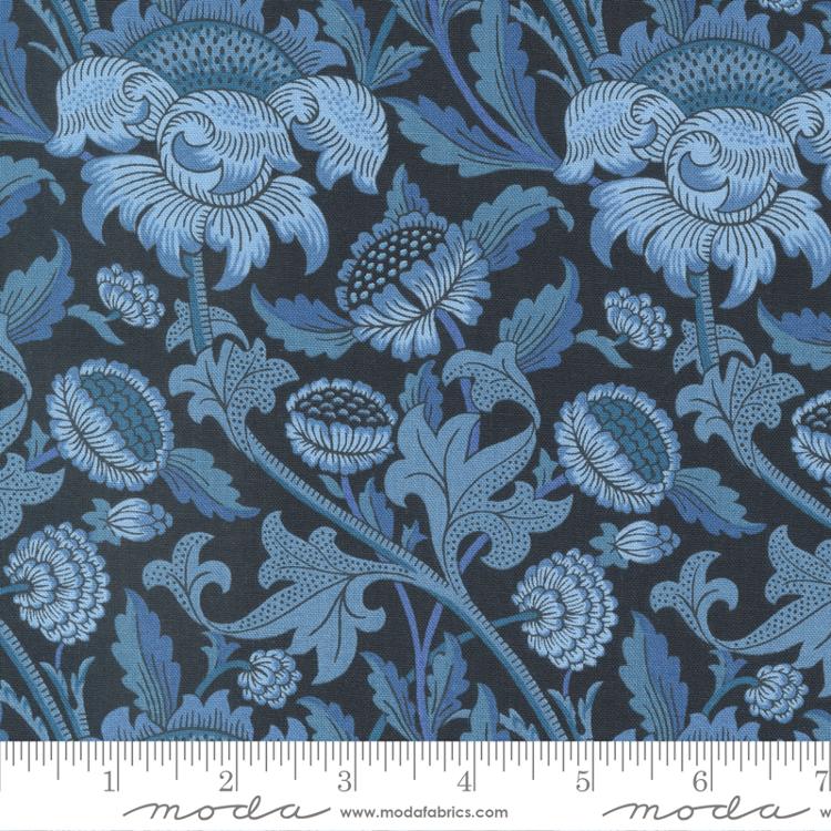 Moda - Morris Meadow - Wey Floral, Kelmscott Blue