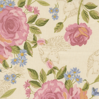 Moda - My Secret Garden - Grandmas Rose, Cloud