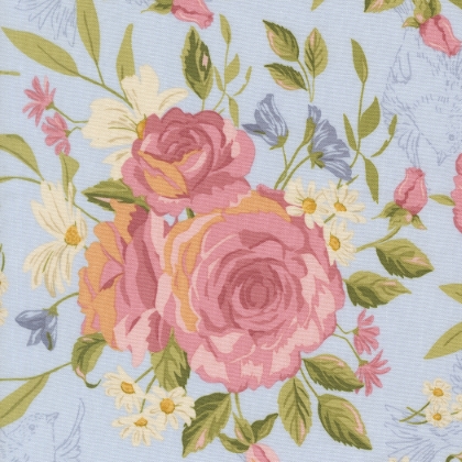 Moda - My Secret Garden - Grandmas Rose, Sky