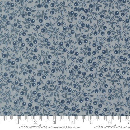 Moda - Nature's Sketchbook - Blueberry Blenders, Pebbley Sky