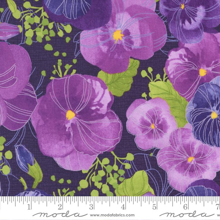 Moda - Pansy's Posies - Large Pansy, Amethyst