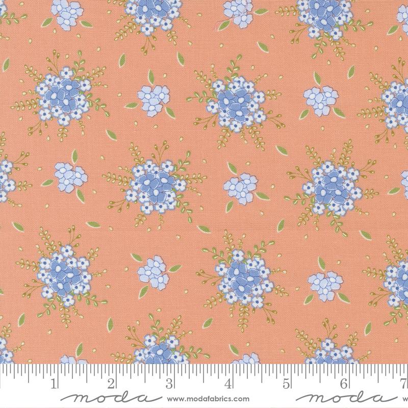 Moda - Peachy Keen - Blooming Floral, Peach Blossom