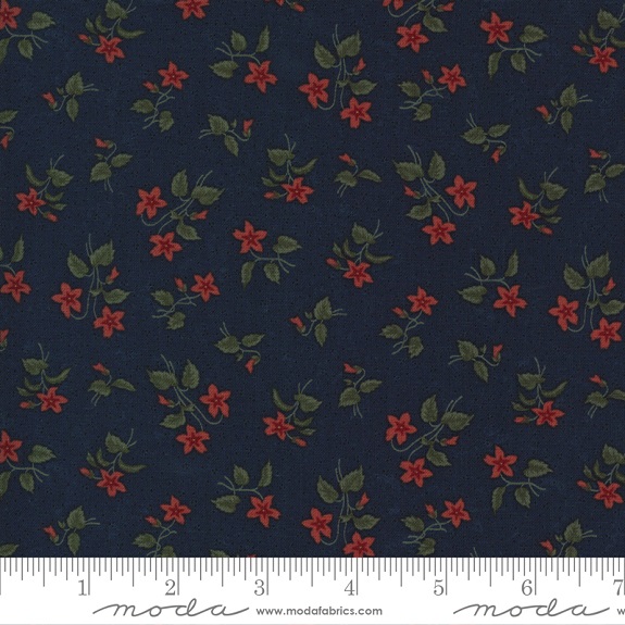 Moda - Prairie Dreams - Blossoms Florals, Navy