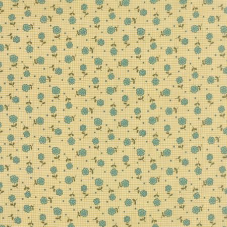 Moda - Prints Charming - Plaid Floral, Cream/Teal