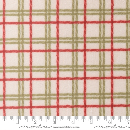 Moda - Quilting Cuddle - Christmas Eve - Yuletide Plaid, Snow