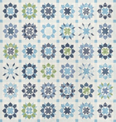 Moda - Quilting Cuddle - Nantucket Summer - Swoon Cheater Patchwork, Multi