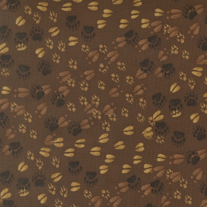 Moda - Quilting Cuddle - Northwoods Lodge - Paw Prints, Mud